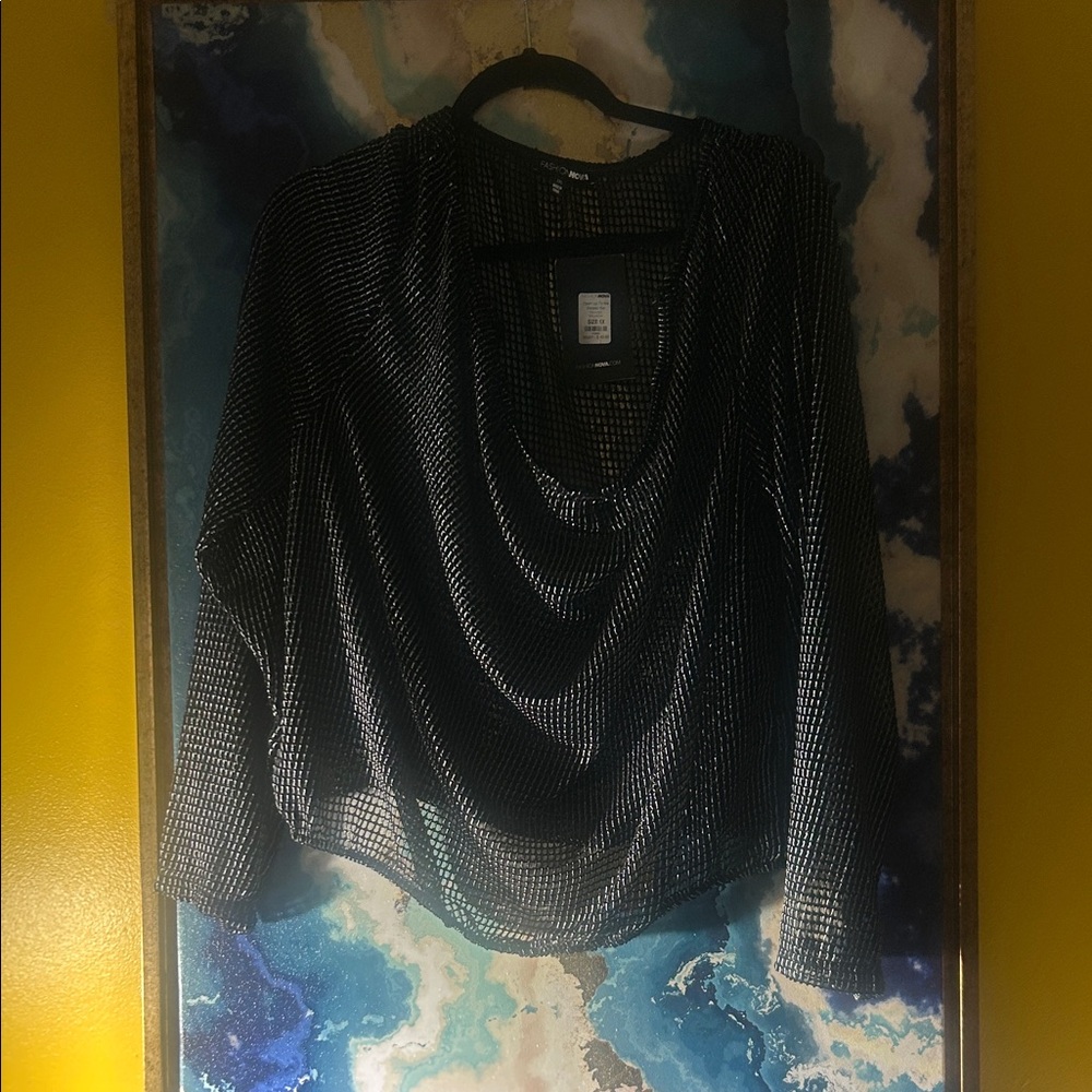 Fashion Nova Black Mesh Swim Coverup - Picture 12 of 15
